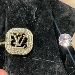 LVee monogram crystal gold bracelet to match your bag or purse so pretty 💕🔥💎